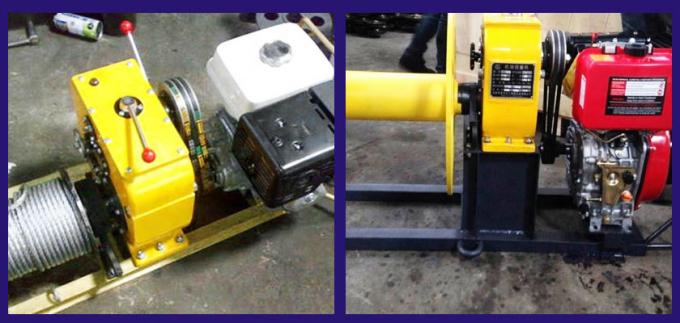 5T Diesel Engine Honda Gasoline Cable Pulling Winch 0